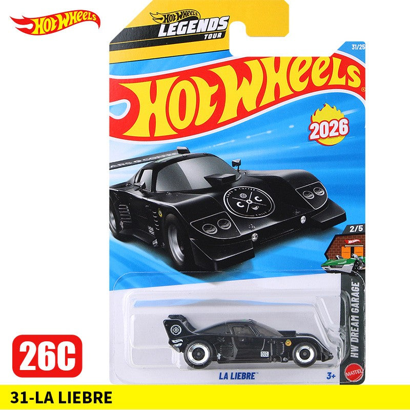 Hot Wheels 2026 C Case Coleção de Carros Die-Cast Escala 1:64 Porsche 911 Ferrari F40 Mazda RX-7 Veículo de Liga Leve Brinquedo de Presente