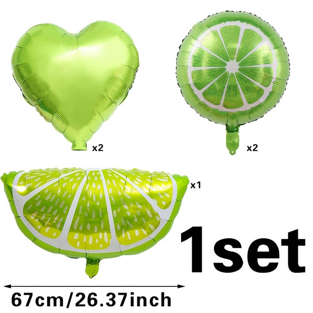 Tropical Balloon Hawaiian Balloons Fruit Watermelon Strawberry Orange Fruit Foil Balloon Birthday Party Pool Party Decorations