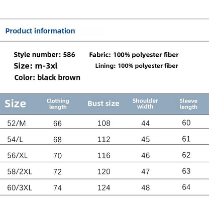 Men's New Leather Jacket Mens Top Windproof Casual Jacket Spring and Autumn Slim Fit Lapel Casual Jacket Bomber Coat