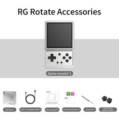 Anbernic RG Rotate Retro Handheld Game Console Android 12 T618 IPS Screen Game Emulator 3GB+32GB WiFi Portable Gaming Device