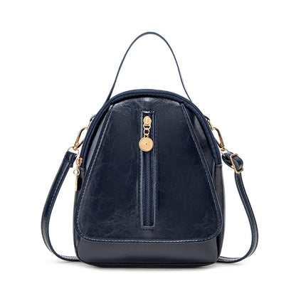 Fashion Women Mini Backpack Solid Color Soft Pu Small Backpacks Female Casual Outdoor Travel Rucksack School Baskpack for Girls