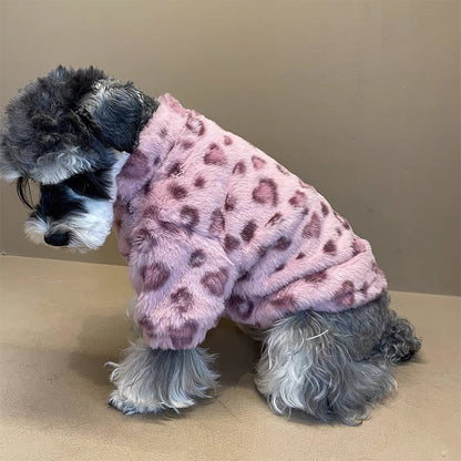 Roupas para Gatos e Cães Outono Inverno Macias Desenhos Animados Bichos de Estimação Roupas Quentes Grossas Fofas Térmicas para Cães Casaco de Pelúcia Moda Suprimentos para Bichos de Estimação