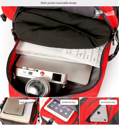 Mochila de Viagem Grande Capacidade Moda Masculina Escalada Esportiva Clássica para Viagem