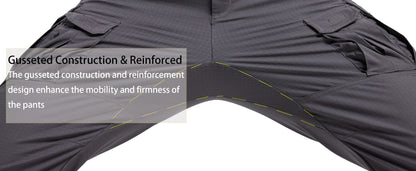 TACVASEN Mens Lightweight Hiking Pants Waterproof Ripstop Lightweight Breathable Stretch Work Tactical Outdoor Trousers 8 Pocket