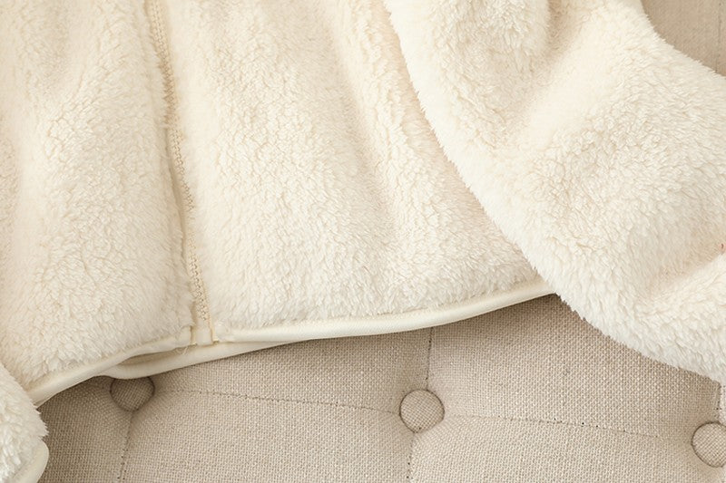 Women's Fleece Coat Winter Warm Thicken Jacket Two-Sided Wear Double-Sided Velvet Coral Fleece Coats Polar Fleece Jackets