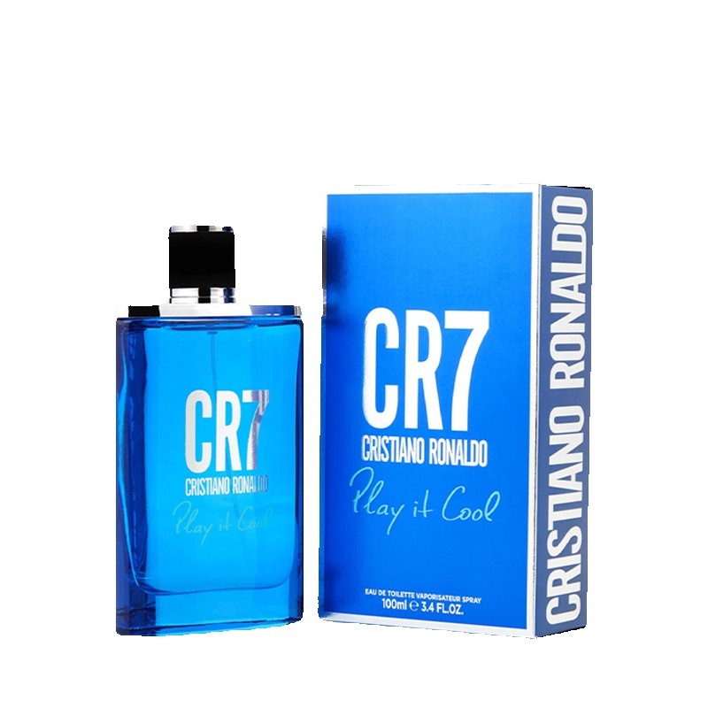 Cristiano Ronaldo Cr7 Play It Cool men Eau De Toilette Spray 100ml Aromatic Woody Original Long-Lasting Fragrance