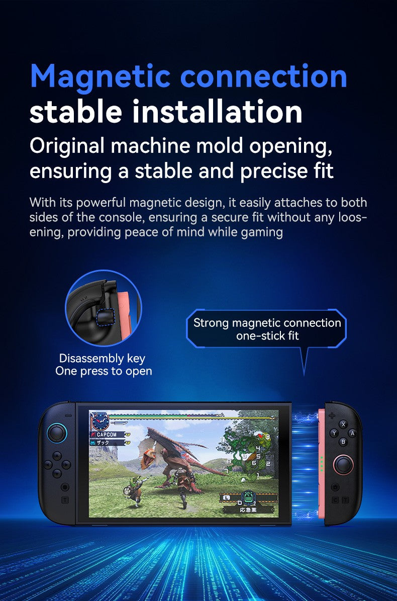 JOY-06 Wireless Game Controller For Switch 2 Magnetic Bluetooth Gamepad with 9-Axis Gyroscope RGB Light Wake-up For NS2 Joycons