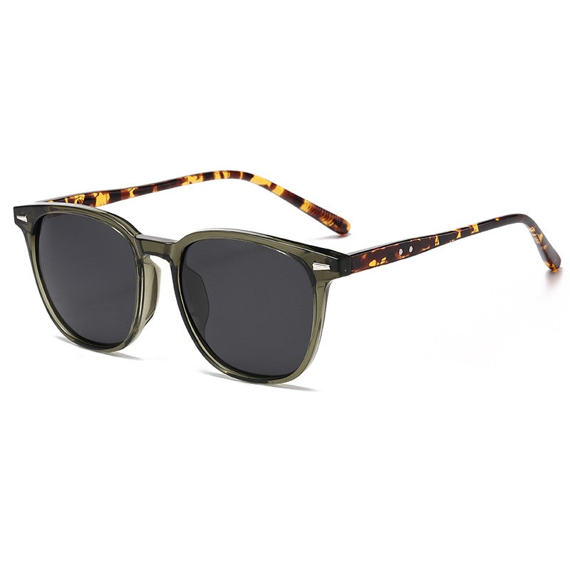 2025 New Ultra Light Square Black Face Enhancing Sunglasses With Trendy Natural Color And Uv Resistant  Sunglasses 3069
