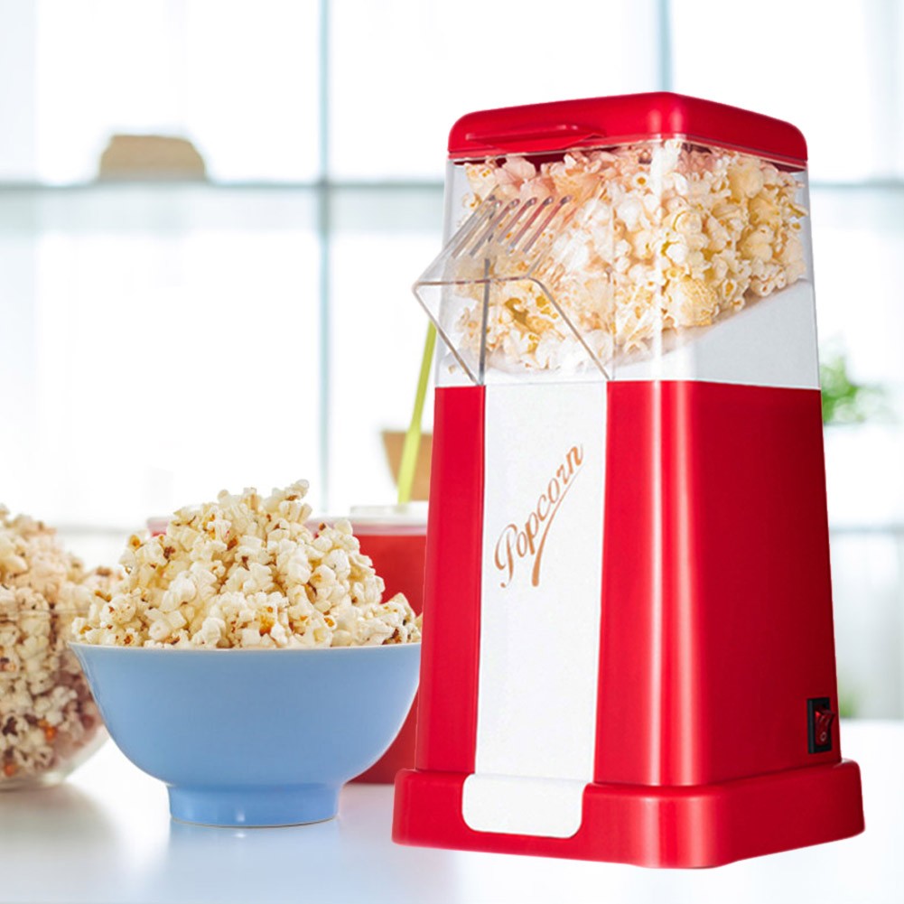 Electric Automatic Popcorn Machine Mini Portable Popcorn Maker Household Corn Popper for Kitchen
