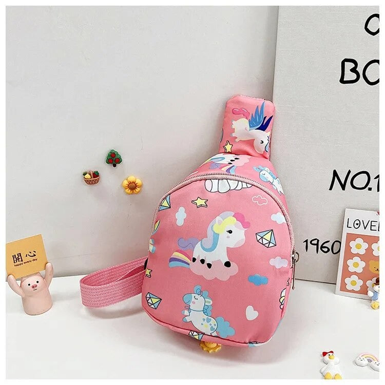Bolsas de Ombro de Dinossauro Fofas Infantis Bolsas de Peito Casuais Novas para Meninas e Meninos Porta-Moedas de Nylon Bolsas Pequenas a Tiracolo