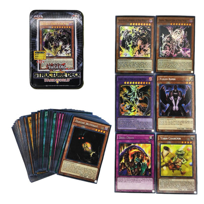 Yu Gi Oh Cards PACK DE DEUS EGÍPCIO Deck de Cartas Inglês TCG Holográfico Dourado Dragão Branco Jogo de Duelo Coleção de Cartas com Caixa de Lata