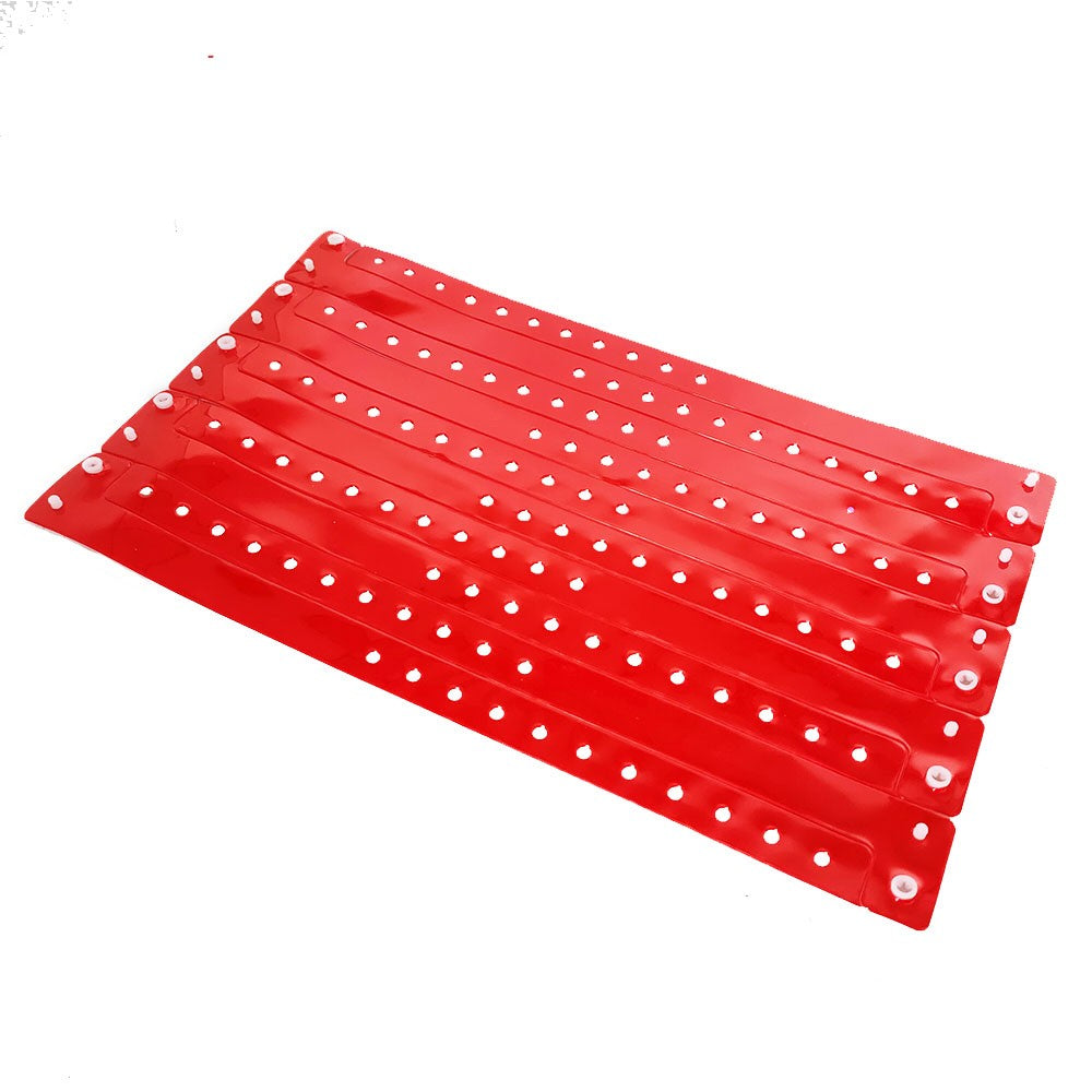 1000 Pcs Neon Wristbands for Events Multicolor Vinyl Wristband Plastic Arm Band Identification Wristband with Snap for Party