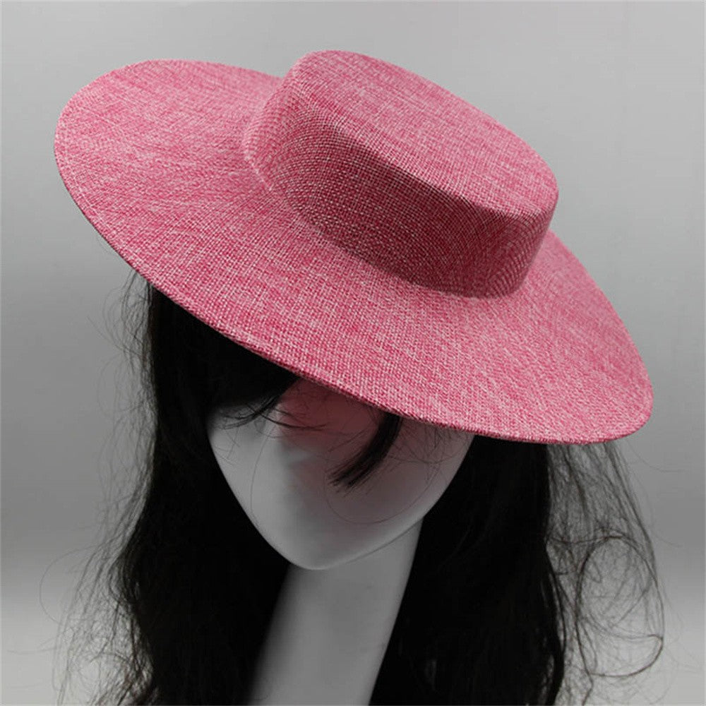 Chapéus Fascinators Femininos Base de Chapéu de Feltro para Festa Casamento Chapéu LUNQUIL de Aba Larga Chapéu Fedora Acessório de Cabelo Kentucky Derby