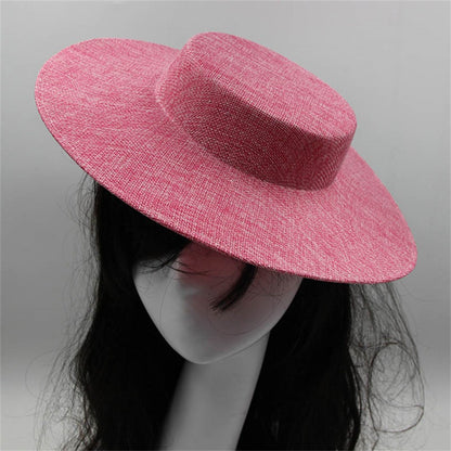 Chapéus Fascinators Femininos Base de Chapéu de Feltro para Festa Casamento Chapéu LUNQUIL de Aba Larga Chapéu Fedora Acessório de Cabelo Kentucky Derby