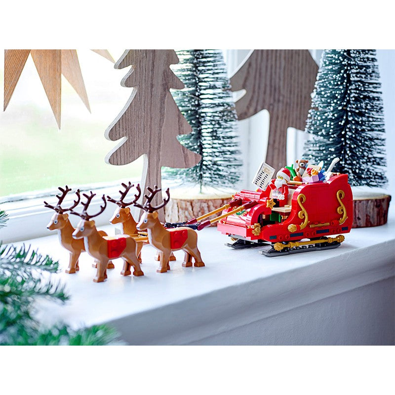 LEGO 40499 Trenó de Rena do Papai Noel para Meninos e Meninas - Brinquedo de Construção Educacional de Blocos de Montar Presente de Natal