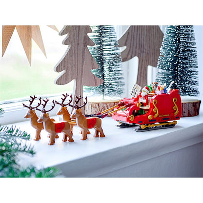 LEGO 40499 Trenó de Rena do Papai Noel para Meninos e Meninas - Brinquedo de Construção Educacional de Blocos de Montar Presente de Natal