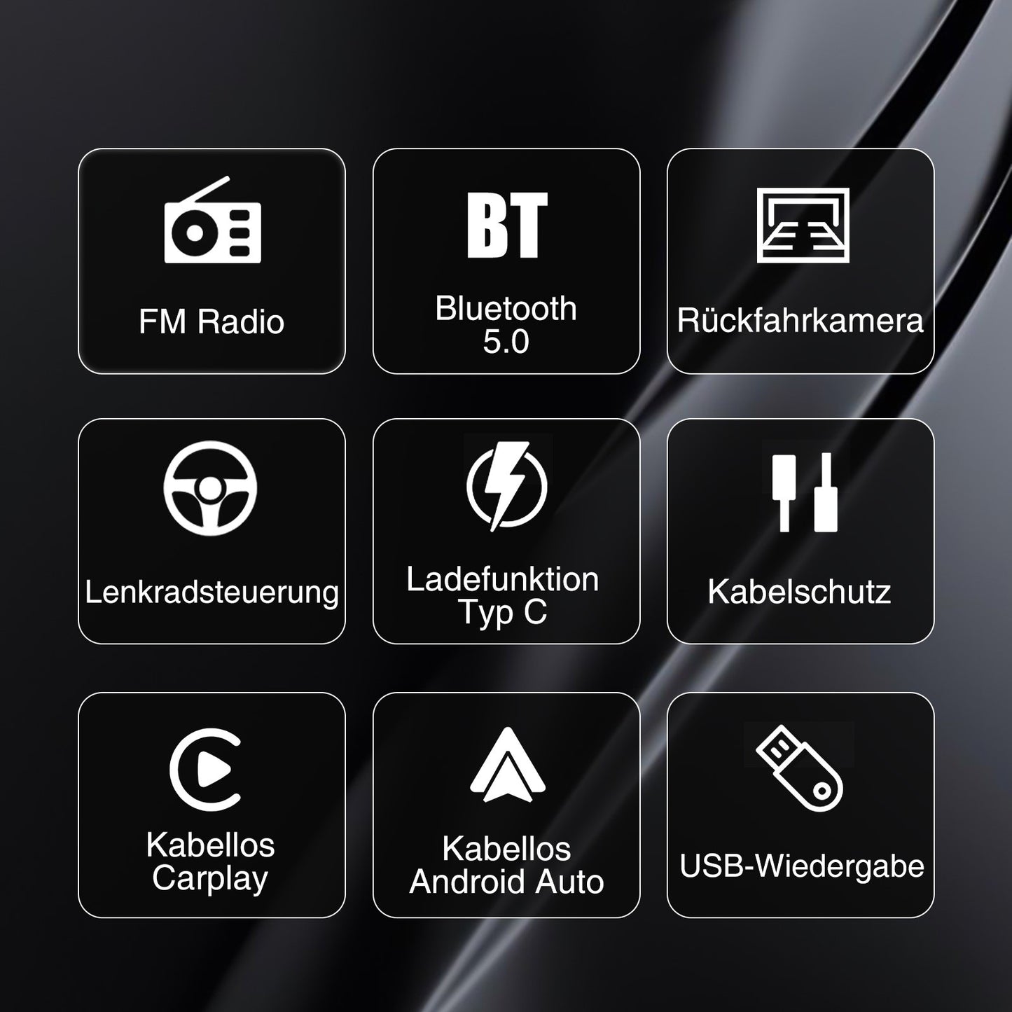 ESSGOO 1Din IPS 6.86 Inch Wireless Carplay Android Auto Car Radio Multimedia Video MP5 Player Touch Screen Universal Stere