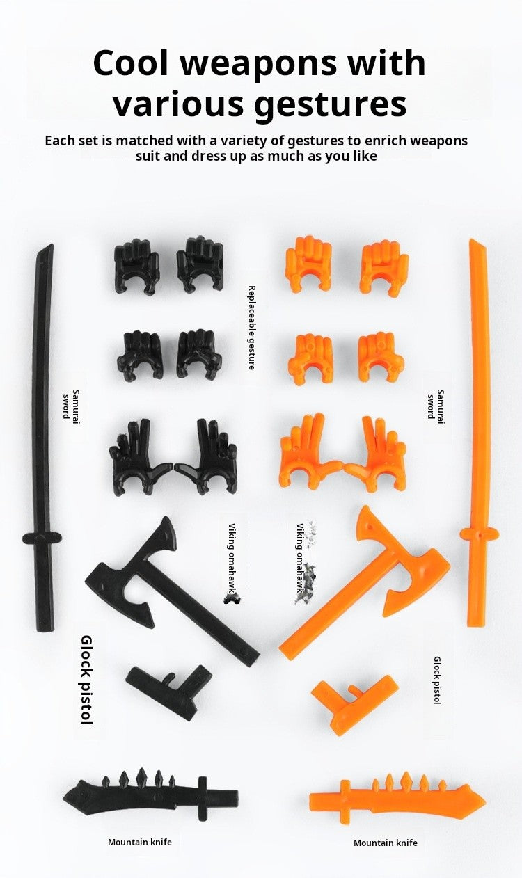 DIY Multi-Jointed Movable Shapeshift Robot Ornaments 3D Printed Mannequin Lucky Character Action Figures Toys for Kids Gift