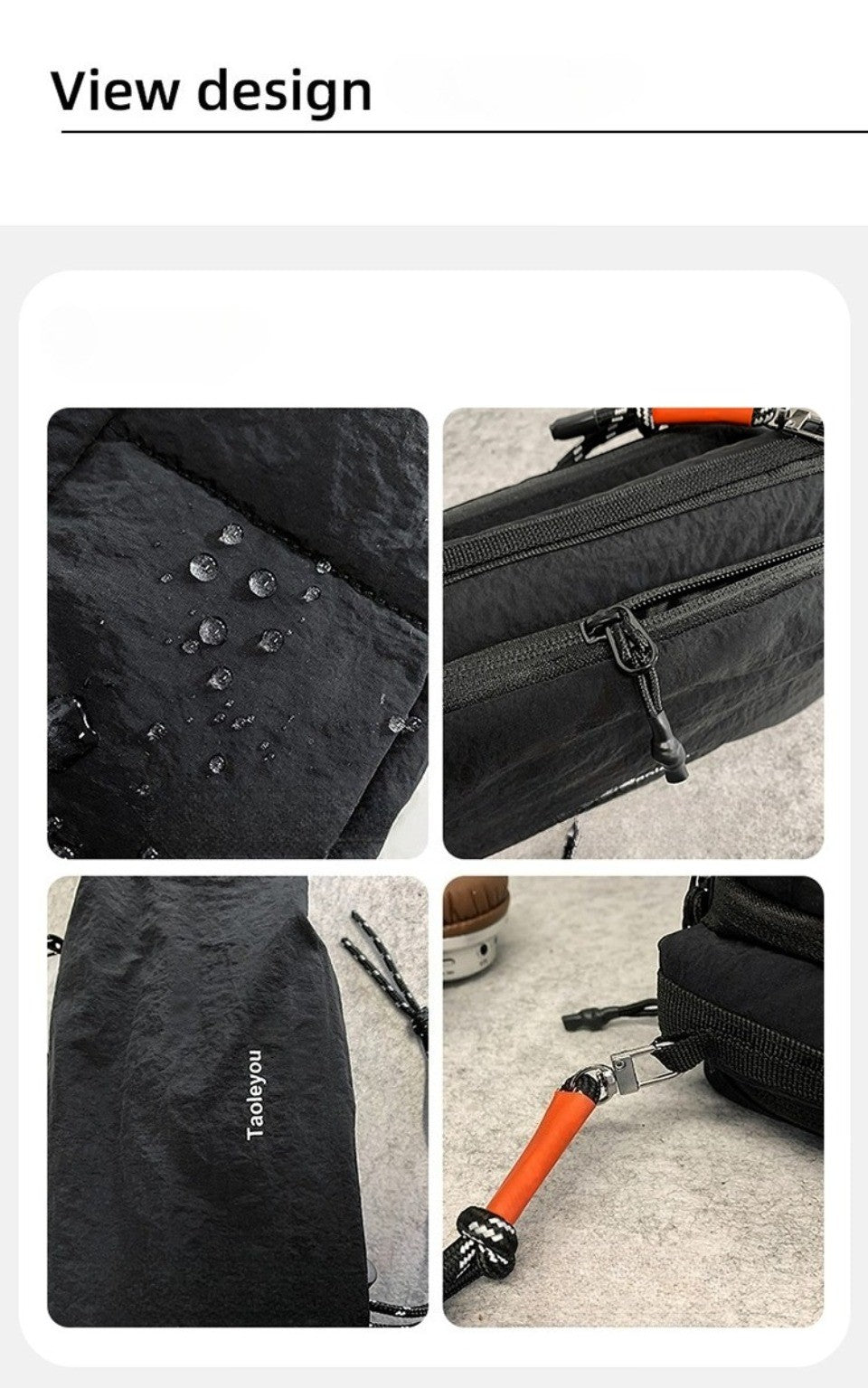 Unisex Camp Messenger Bag Large Capacity Shoulder Bag for Men Women Durable Nylon Hiking Travel Backpack