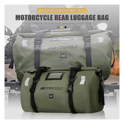 Motorcycle Dry Bag Waterproof Reflective Tail Duffle Bag Skiing Travel Hiking Camping Boating Riding Fishing Outdoor Luggage