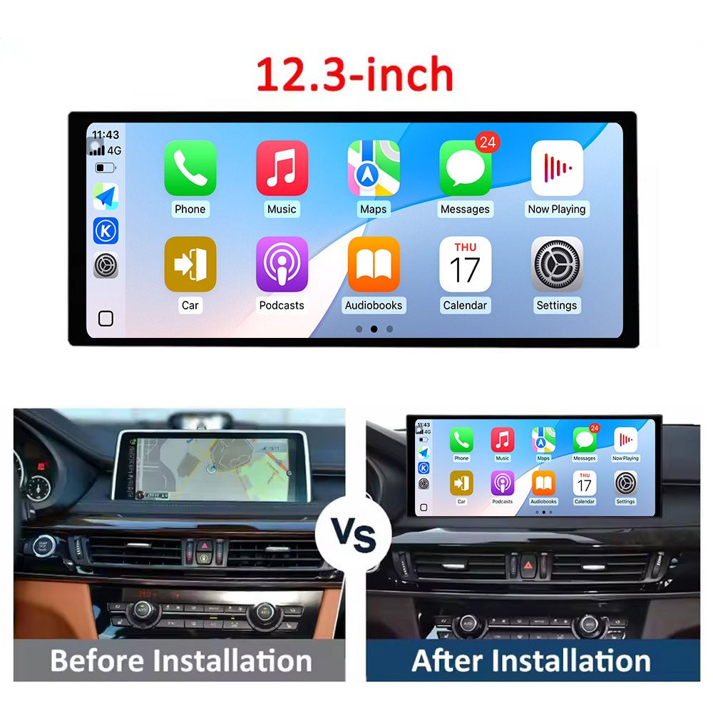 Para BMW X5 F15 X6 F16 2014 - 2018 Sistema NBT/EVO Rádio Automotivo Multimídia Player Android 14 GPS Navegação 4G BT Carplay Auto Ferramentas