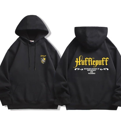 Moletom Unissex Harry Potter com Logo da Sonserina de Hogwarts, Tendência de Moda Outono e Inverno