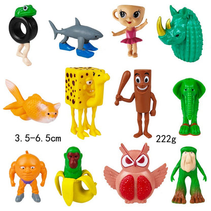 Boneco de brinquedo italiano Brainrot Tung Sahur Tralalero Tralala Figuras Bombardino Crocodilo Shimpanzini Bananini Decoração de modelo Boneca Presente