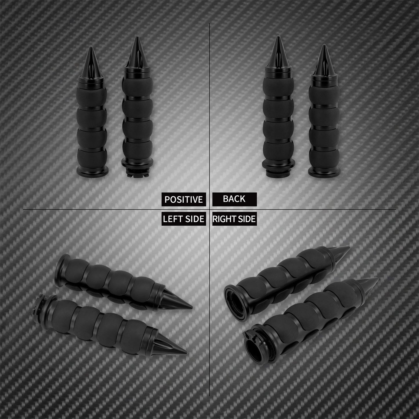 Manoplas de Guidão de Moto 1" 25mm Universal Para Harley Sportster XL1200 Touring Street Glide FLHR Dyna FXDL FLS