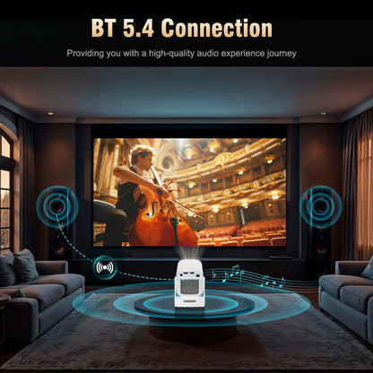 Magcubic HY310 Auto Focus 4K HD Mini Projector 330ANSI 1080P Android 11 Portable Cinema 5W Speaker Air Mouse Voice Control HY300