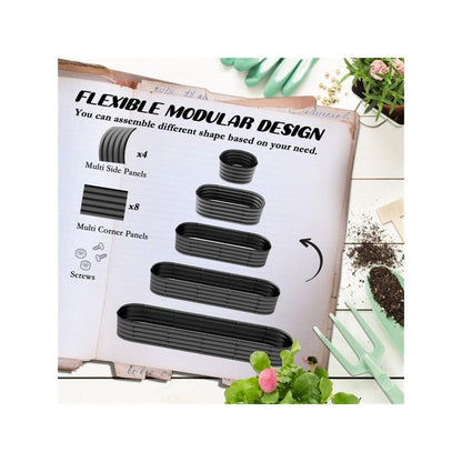Canteiro Elevado - Horta Vertical para Vegetais e Flores, Ideal para Jardins ou Pátios, Fácil de Montar
