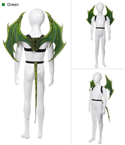 Animal Cospty Dragon Costume Purim Christmas Gift Carnival Party Cosplay Set Wing and Tail faucet Costume