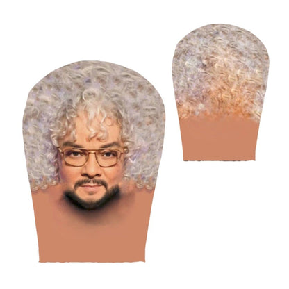 Trendy Double-sided Printing 3D Full Face Mask Headgear Sunscreen Elastic Mesh Mask Celebrity Face Funny Riding Scarf