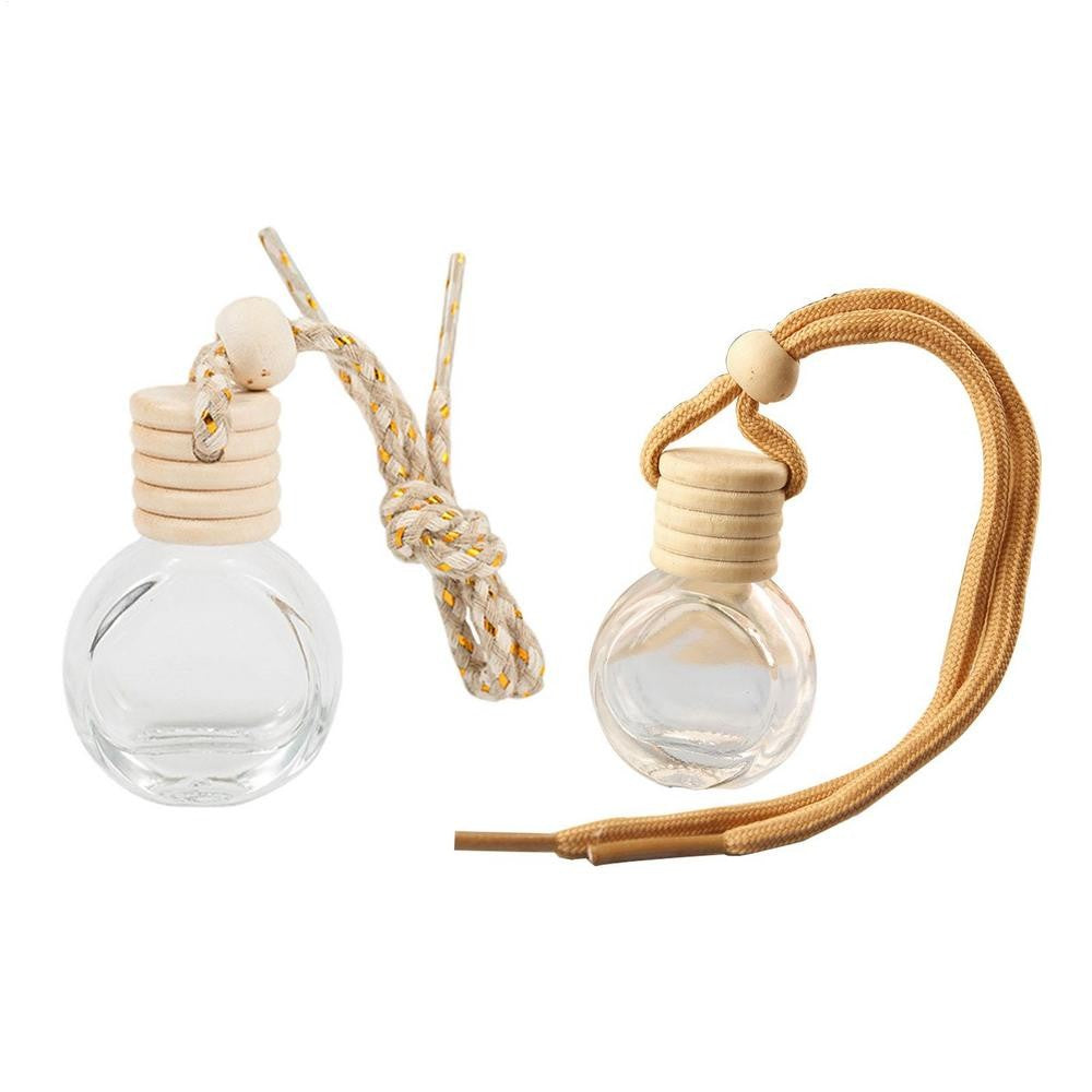 Car Essential Oil Diffuser Empty Glass Perfume Bottles Car Air Freshener Perfume Bottle Aromatherapy Fragrance Essential Oil