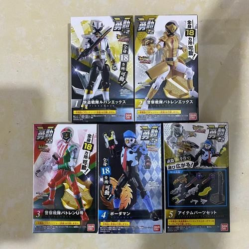 Bandai Genuíno Boneco de Ação Kaitou Sentai Lupinranger VS Keisatsu Sentai Patranger Articulações Articuláveis Modelo Brinquedos de Ornamento