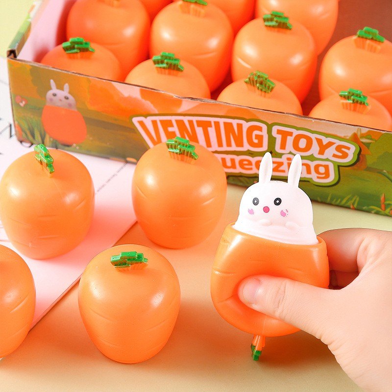 5/10/20/30PCS Cheese Mouse Rabbit Pinch Music Stress Relieving Squirrel Cup Toy Trick Stress Relieving Toy Party Favors
