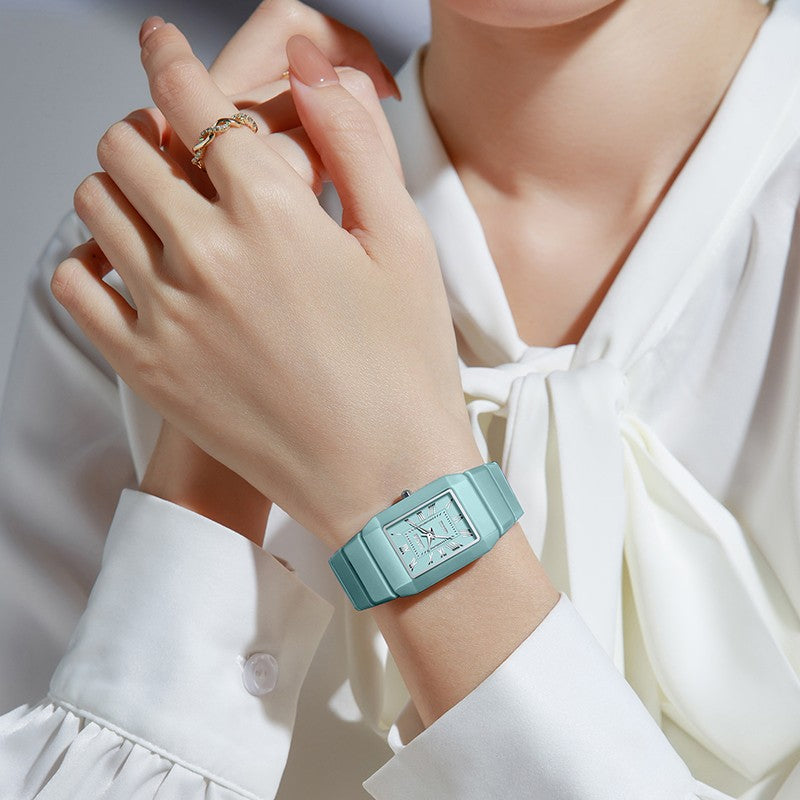 LIGE New Black Watch Women Fashion Creative Square Stainless Steel Ladies Waterproof Watches Elegant Bracelet Quartz Wristwatch