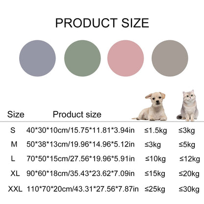 Sofá de Estimação Cama para Dormir Cama de Cachorro Grande Casa para Gatos Grande Espaço Sofá de Cachorro Tapete para Dormir Almofada Quente de Inverno para Cachorro