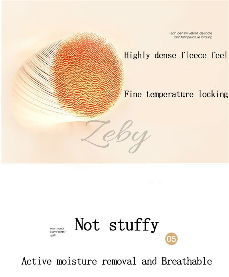 New Super Thick Winter Warm Blanket for Bed Artificial Lamb Cashmere Weighted Blankets Soft Comfortable Warmth Quilt Comforter