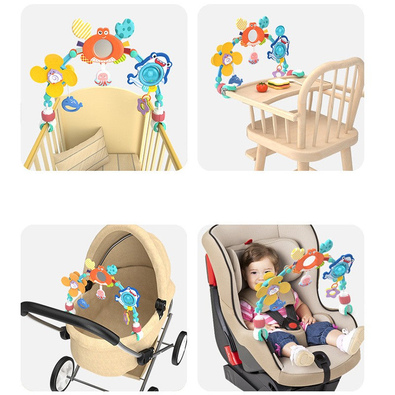 Baby Toy Toddler Cribs Cradles Hanging Bell Baby Stuff Newborn Stroller Stroller Play Arch Bed Toys for Babies 0 12 Months