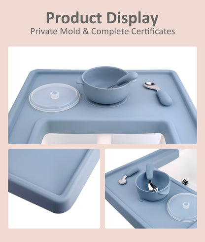 Easy To Clean Antilop High Chair Mat Dinning Placemats Silicon Kids Placemat