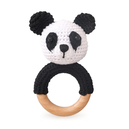 Brinquedos de Crochê para Bebês Chocalho de Animal Desenho Animado Chocalhos Musicais para Bebês Chocalho de Dentista Kawaii Brinquedo de Bebê 0-12 Meses Brinquedos Montessori