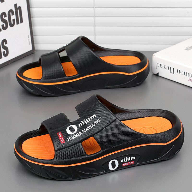 New Summer Men Massage Slippers Sides Indoor Outdoor Sandals Soft Sole Slides Male Flip-flops Men's Sandals Beach Casual Shoes