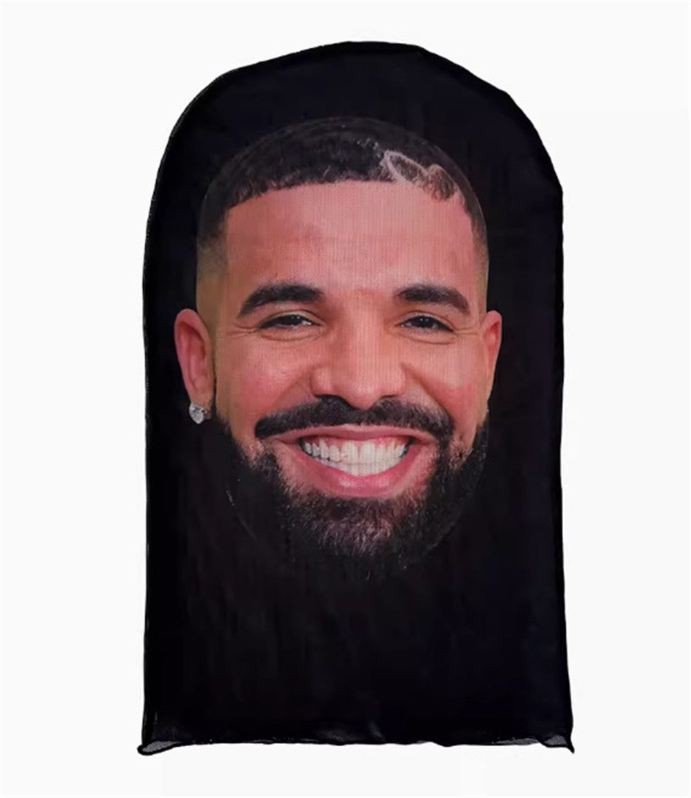 3D Printed Puff Daddy Mask Elastic Mesh Full Face Mask for Men Women Cosplay Headwear HipHop Fashion Balaclava Hood Hat Headgear