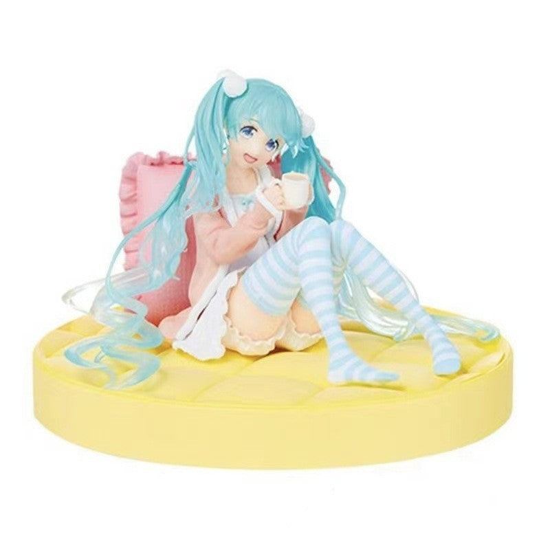Hatsune Miku Figura Anime Menina Modelo Decoração de Mesa Boneca Colecionável Presente para Fãs Estátua Vocaloid Japonesa Kawaii Otaku