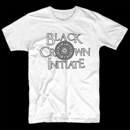 Black Crown Initiate LOGO V1 T shirt BLACK WHITE all sizes S-5XL