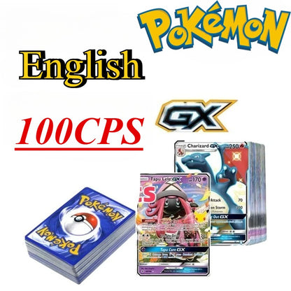 Cartas de Jogo Pokémon em Inglês/Alemão/Espanhol/Coreano/Francês Pikachu Mew Coleção de Cartas Colecionáveis PTCG Brinquedos de Presente Cartas de Jogo de Mesa