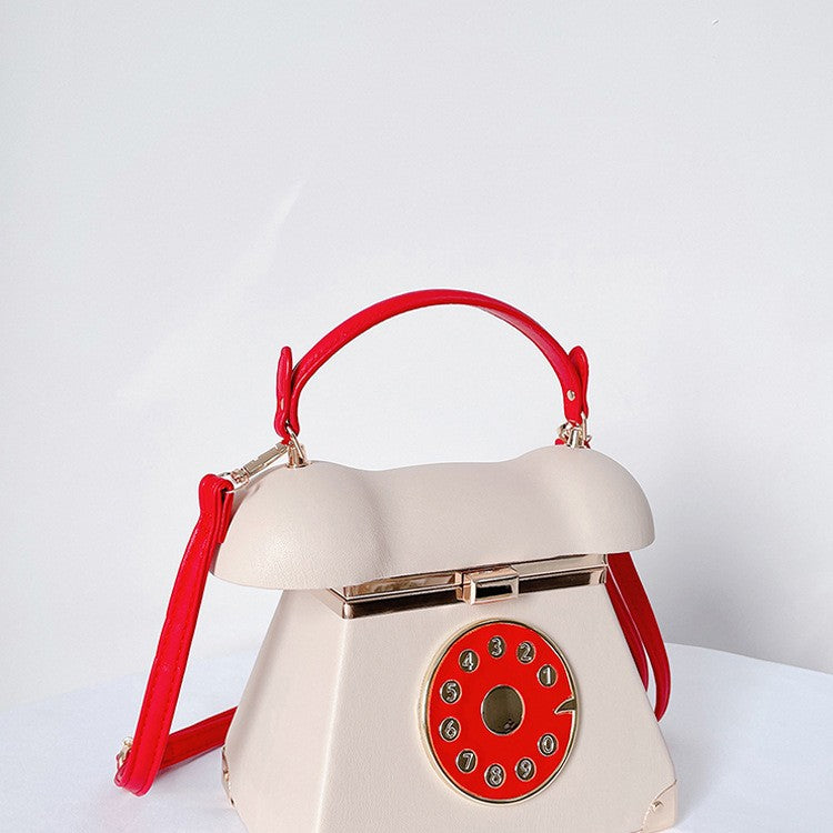 Handle Telephone Shaped Women Evening Handbags Designer Party Clutch Purse Chic Shoulder Bags Female Leather Crossbody Bag Totes