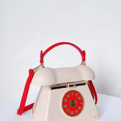Handle Telephone Shaped Women Evening Handbags Designer Party Clutch Purse Chic Shoulder Bags Female Leather Crossbody Bag Totes