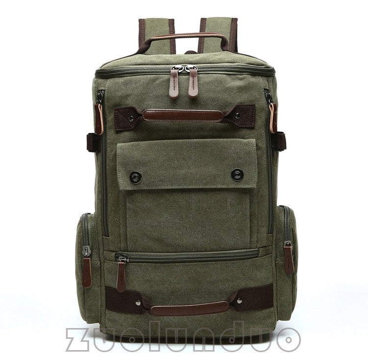Mochila Masculina Vintage Lona Mochila Escolar Masculina Bolsas de Viagem Mochila de Grande Capacidade Mochila para Laptop Bolsa de Alta Qualidade