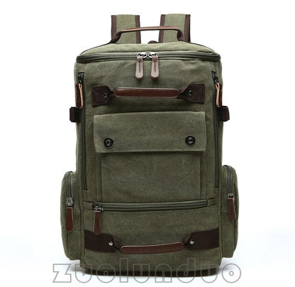 Mochila Masculina Vintage Lona Mochila Escolar Masculina Bolsas de Viagem Mochila de Grande Capacidade Mochila para Laptop Bolsa de Alta Qualidade